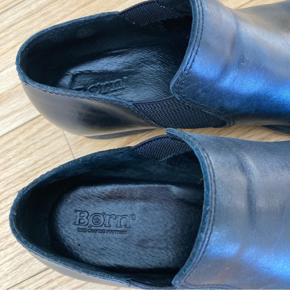 Born Black Leather Ankle Booties ‘Gordy’ - Size 6.5 - Picture 6 of 10